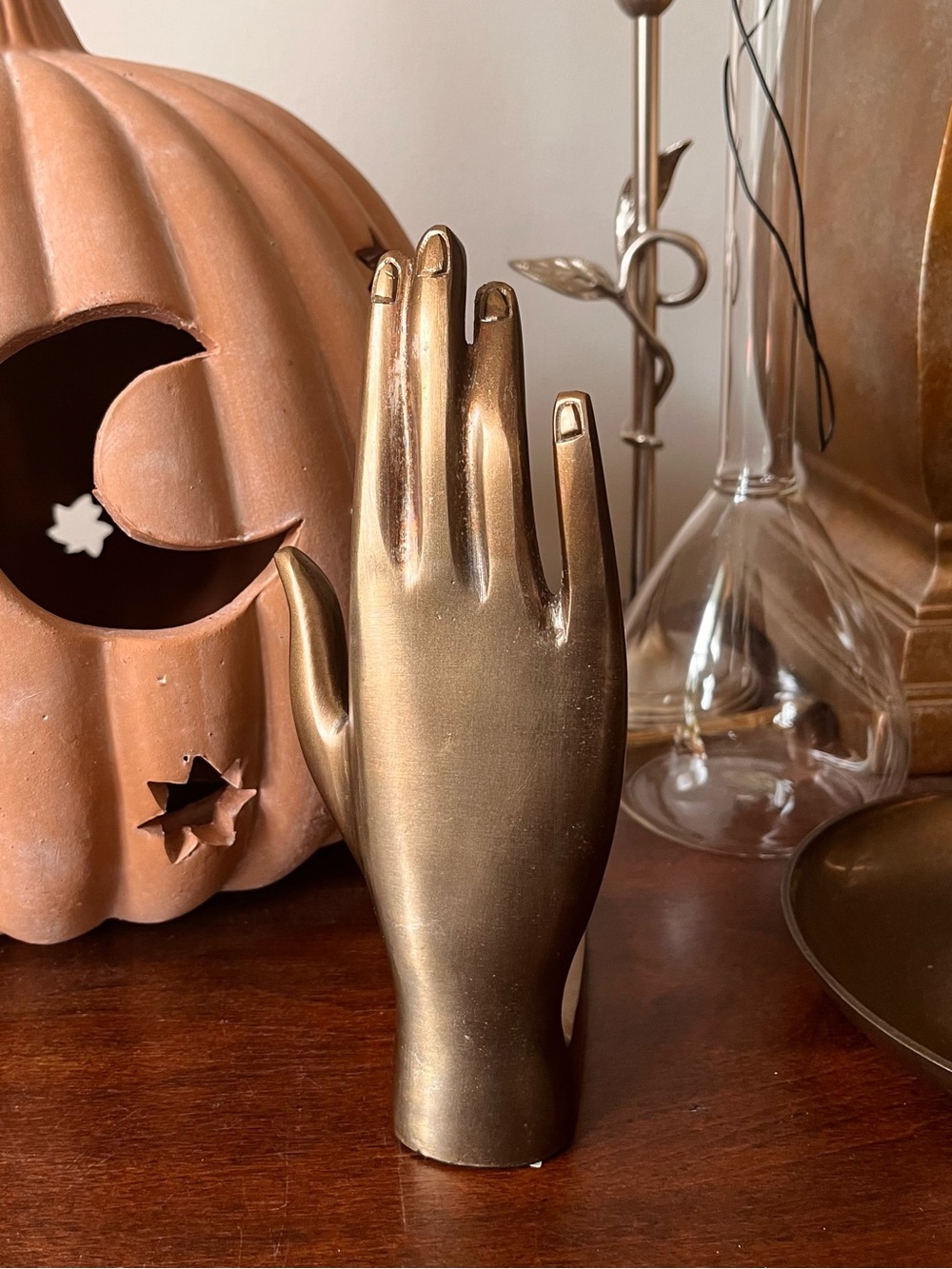Anthropologie Nellie Hand Doorstop Bronze-tone Hand Sculpture